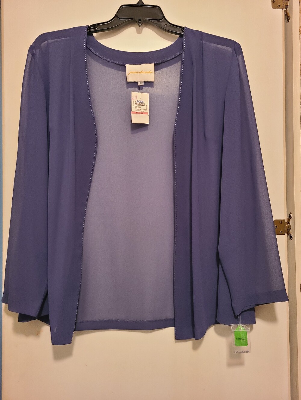 jeanne alexander Blue Purple Top - 18W
